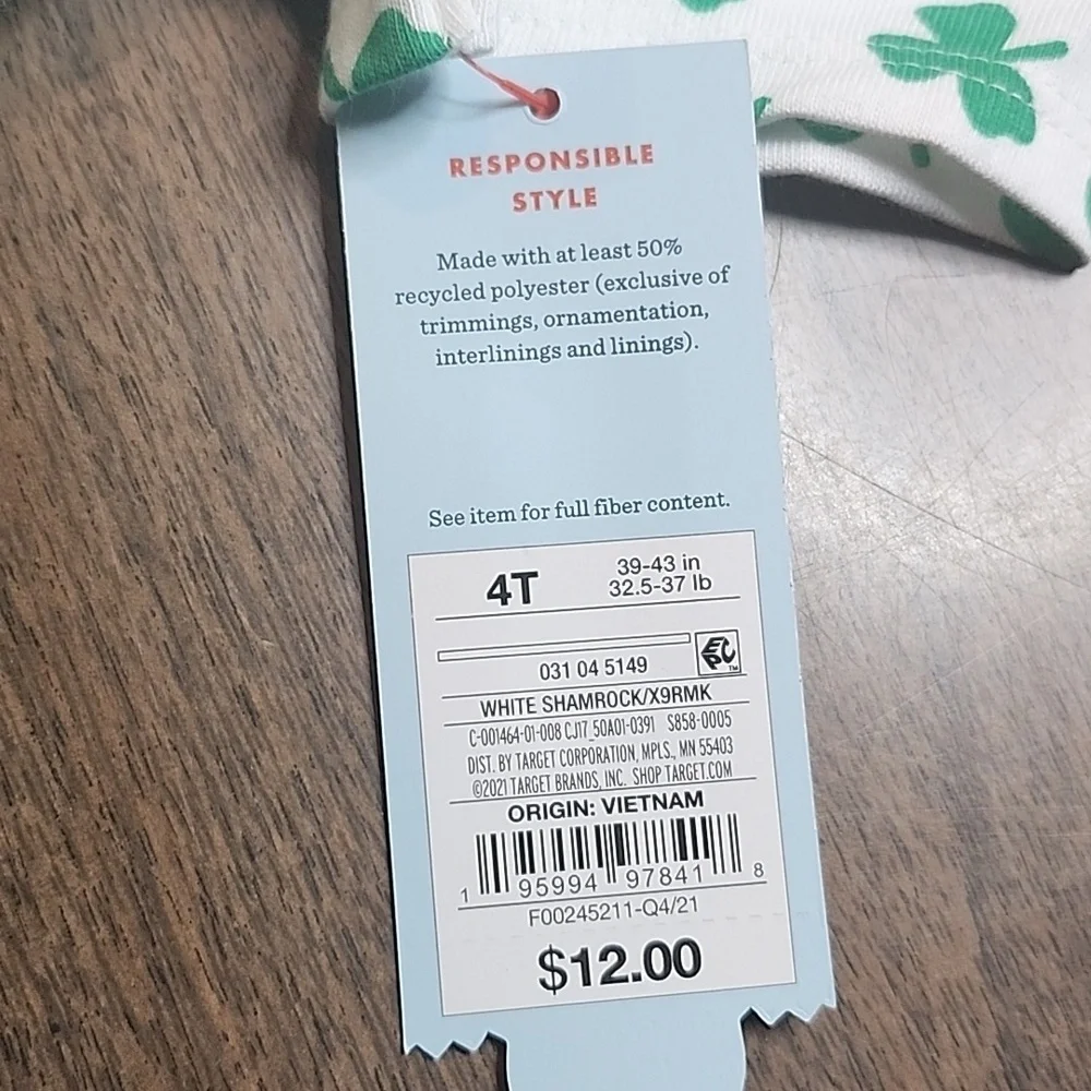 Cat & Jack Shamrock Dress - Picture 4 of 5